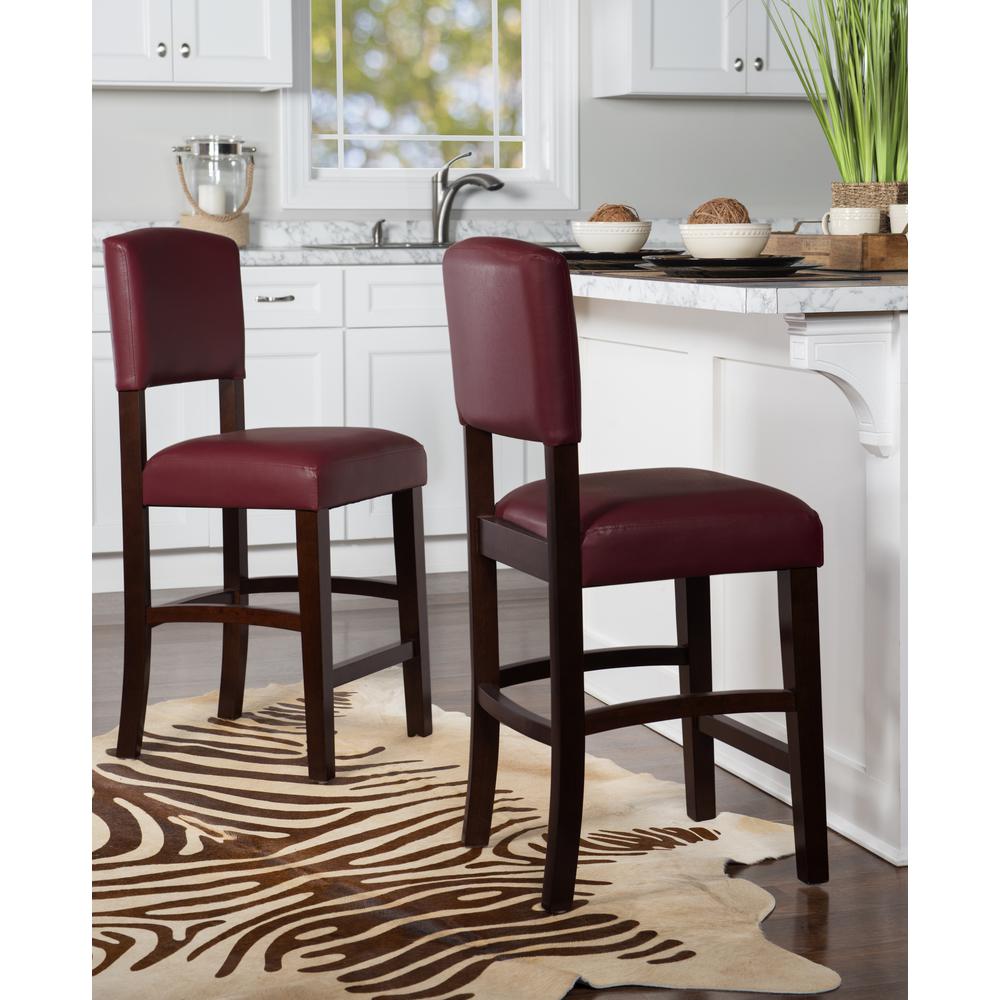 Monaco Counter Stool Red 24. Picture 12
