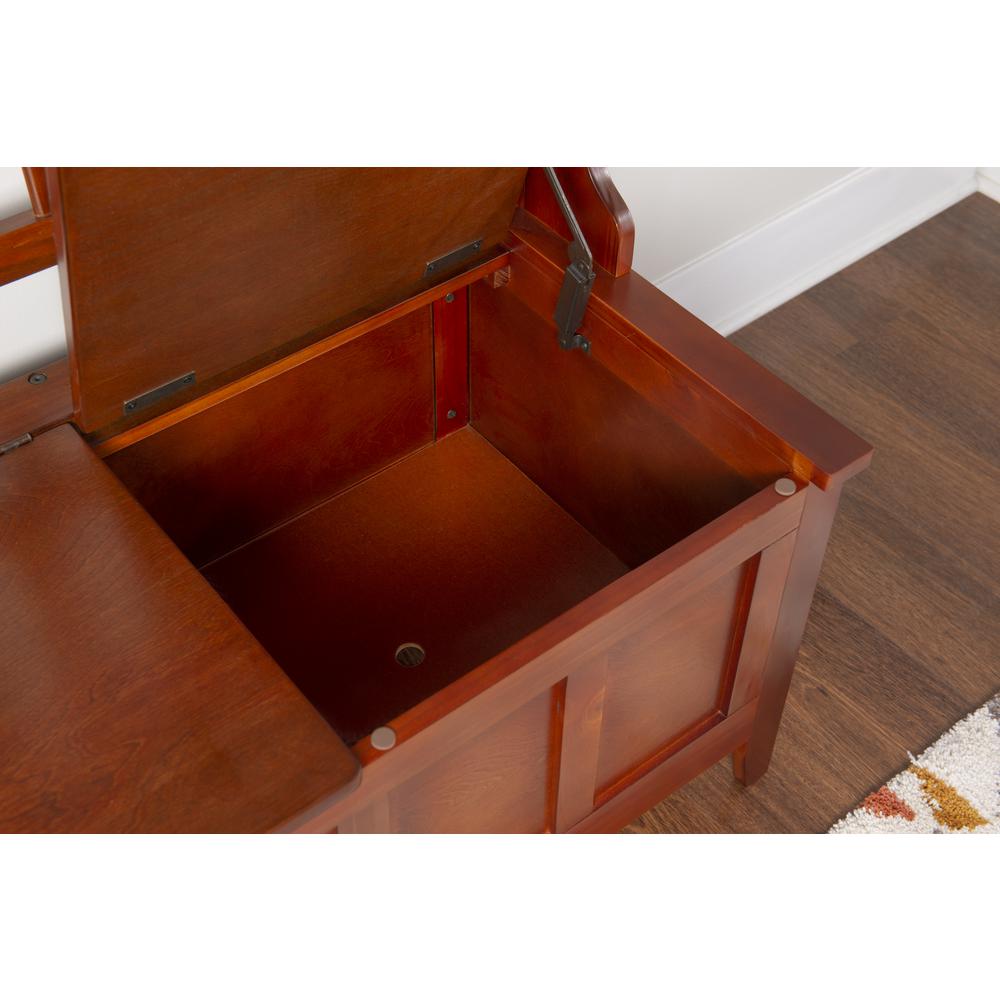 Hall Tree With Storage Bench. Picture 18