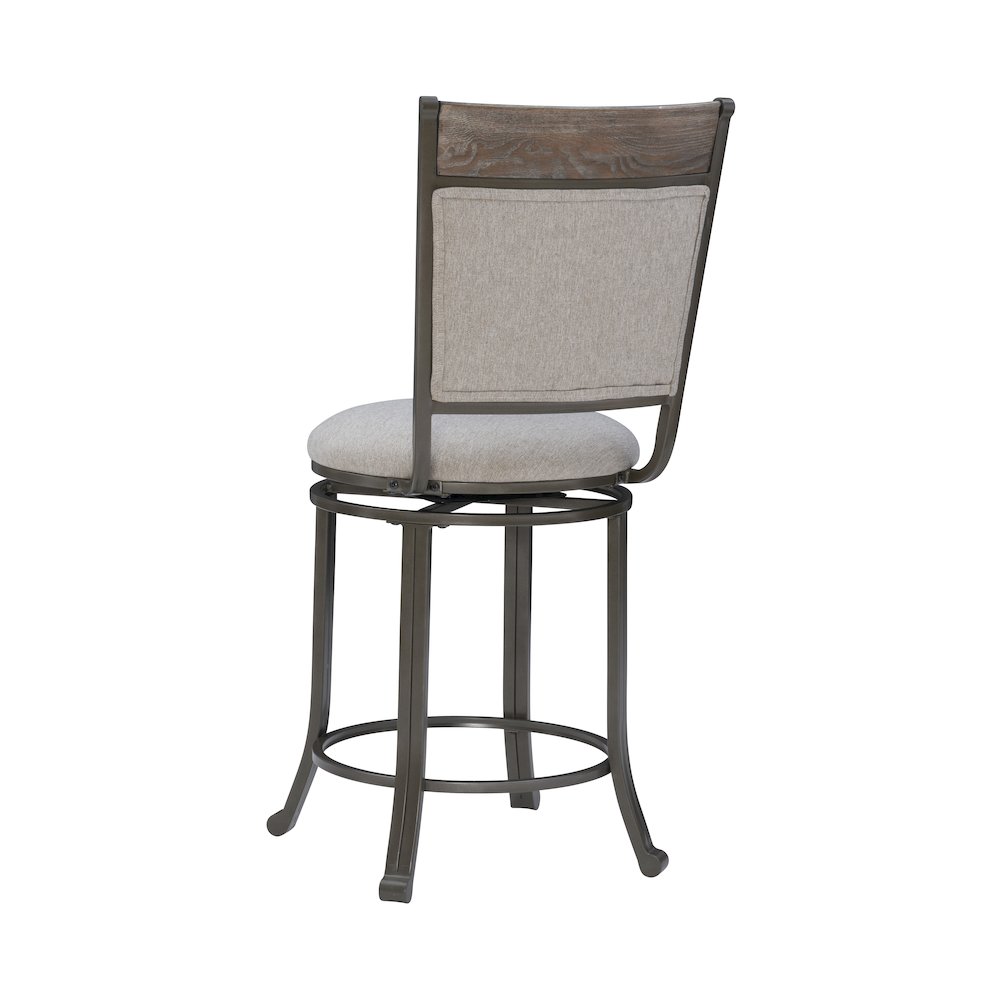 Franklin Swivel Counter Stool, Pewter. Picture 9