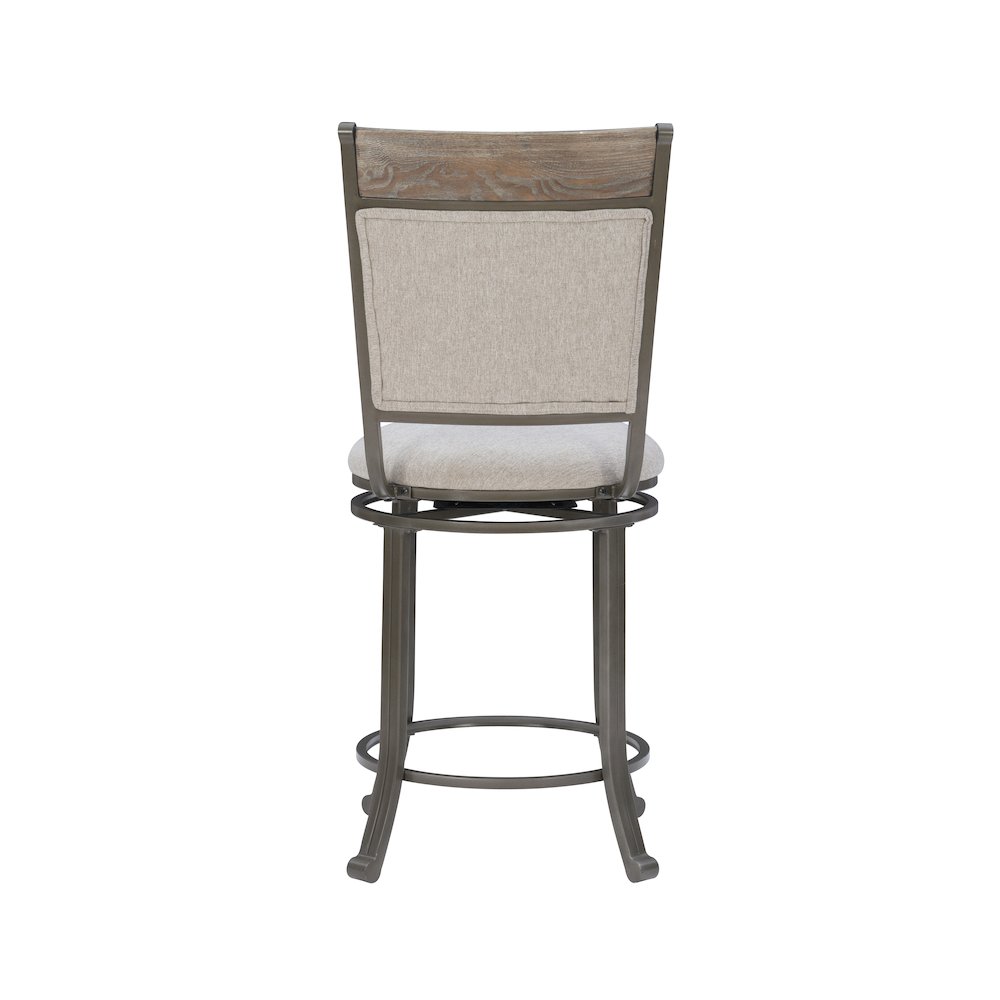 Franklin Swivel Counter Stool, Pewter. Picture 8