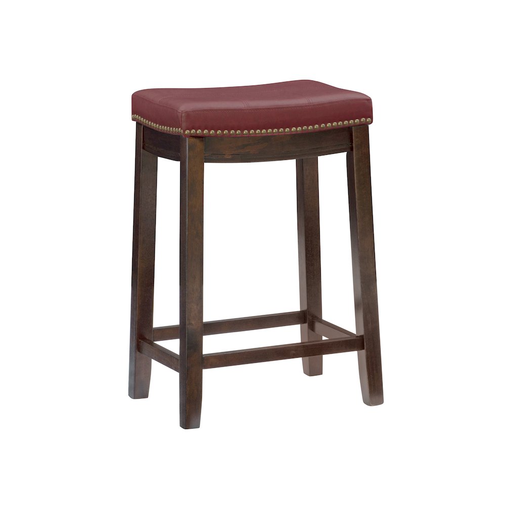 Claridge Red Counter Stool. Picture 8