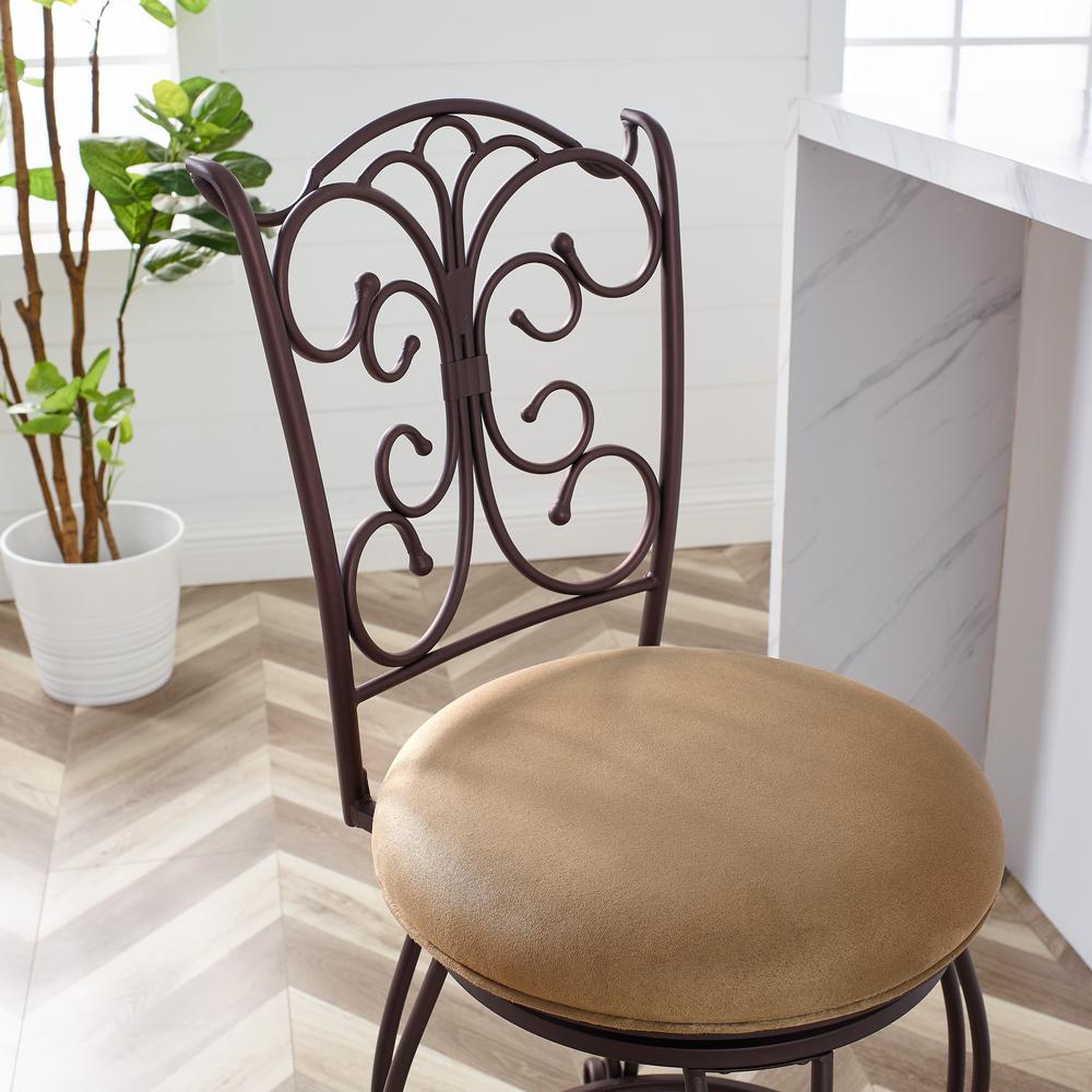 Gathered Back Counter Stool 24. Picture 11