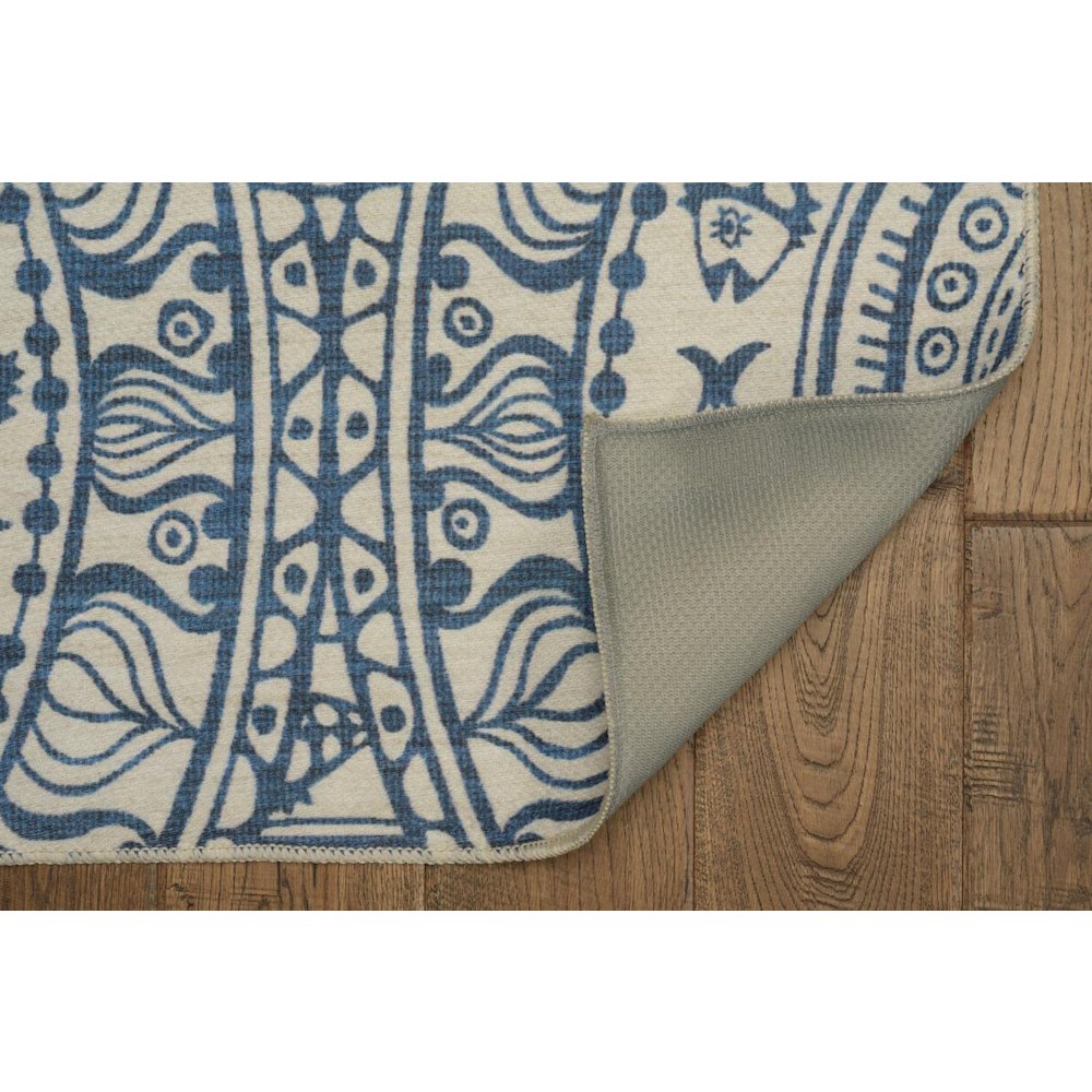 Outdoor Washable Ormond Smoke & Blue 7' X 9', Rug. Picture 6