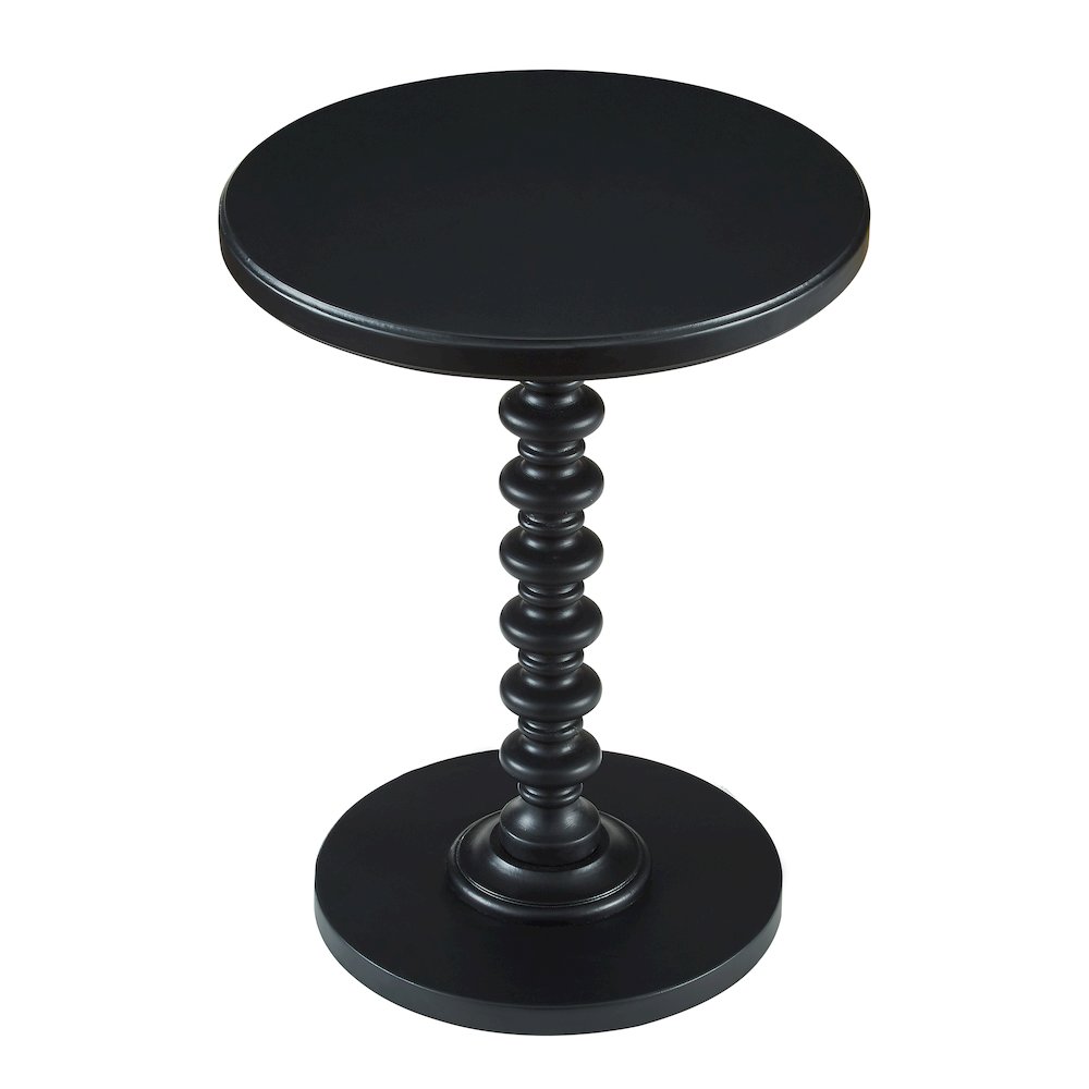 Black Round Spindle Table. Picture 7