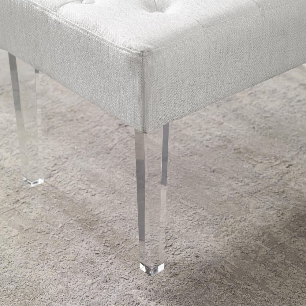 Ella Glitz Acrylic Leg Bench. Picture 10