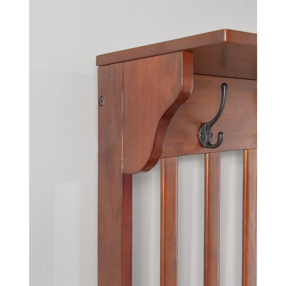 Hall Tree With Storage Bench. Picture 19