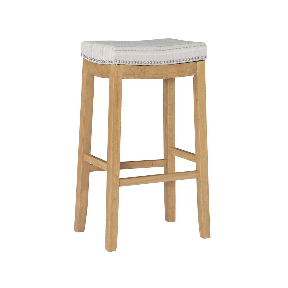 Claridge  Linen Striped Bar Stool. Picture 9