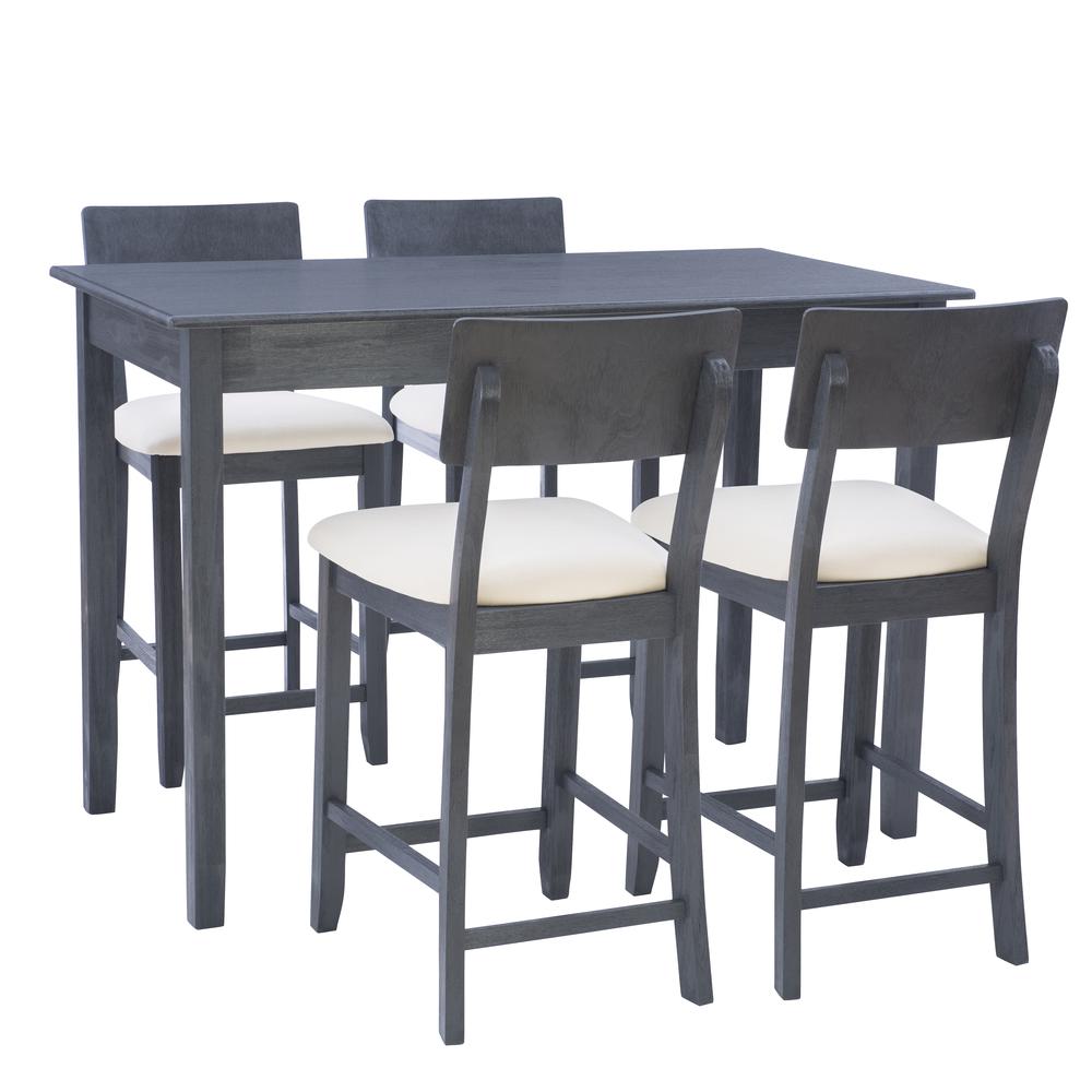 Jorissen 5Pc Tavern Set Dark Charcoal. Picture 1