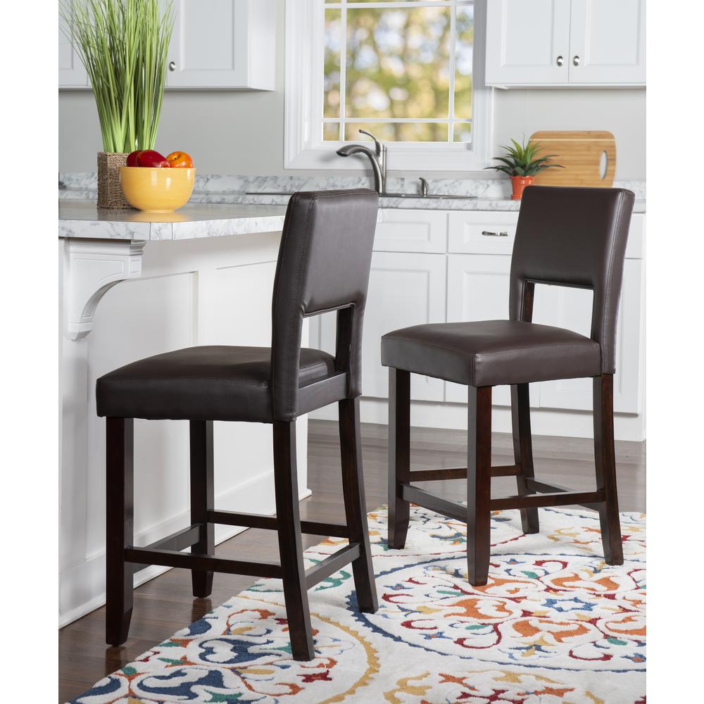 Vega Counter Stool Brown 24. Picture 12