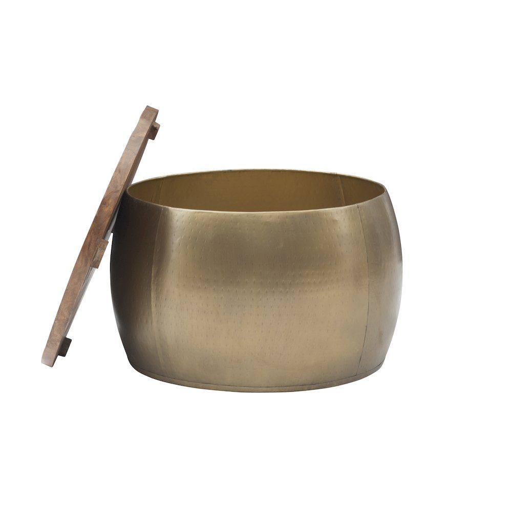 Royce Gold Drum with Storage. Picture 1