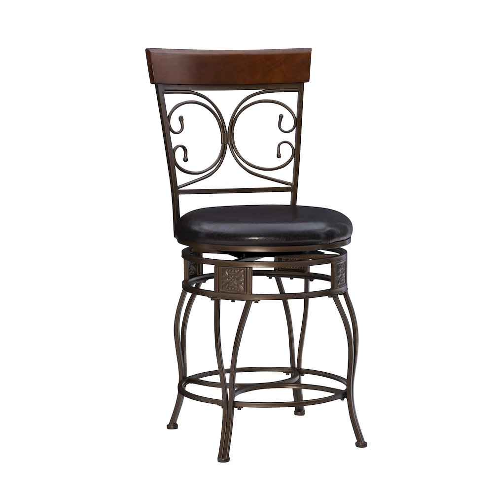 Big and Tall Back to Back Scroll Counter Stool. Picture 7