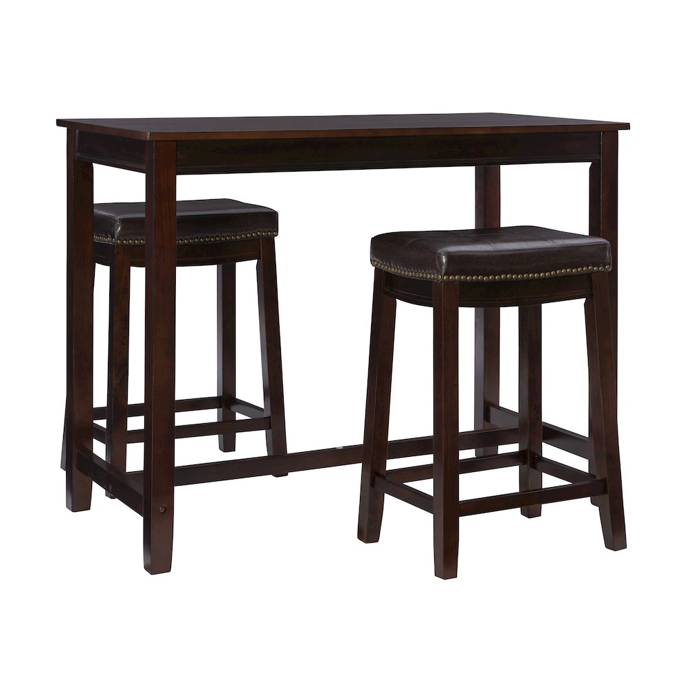 Claridge 3Pc Counter Set Brown. Picture 5