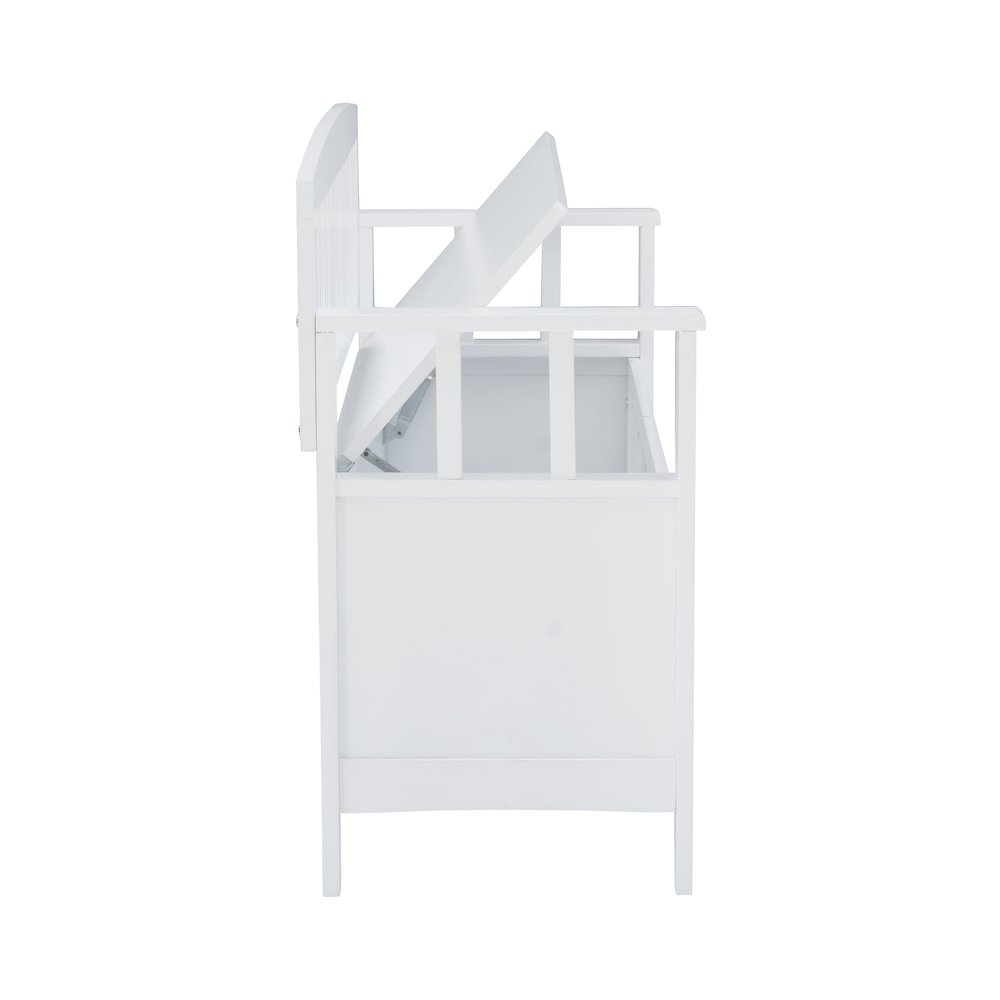 Cynthia Storage Bench White. Picture 8