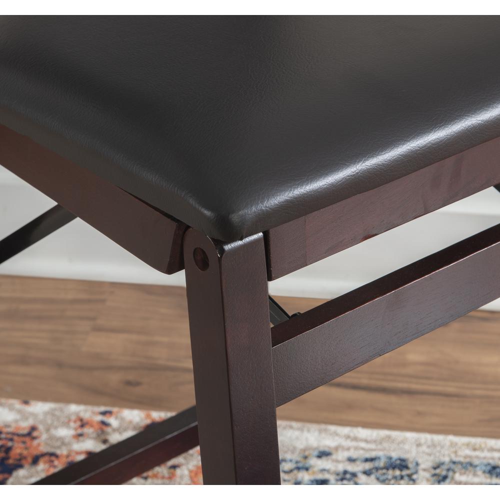 Triena 24 In Pad Back Folding Counter Stool. Picture 13