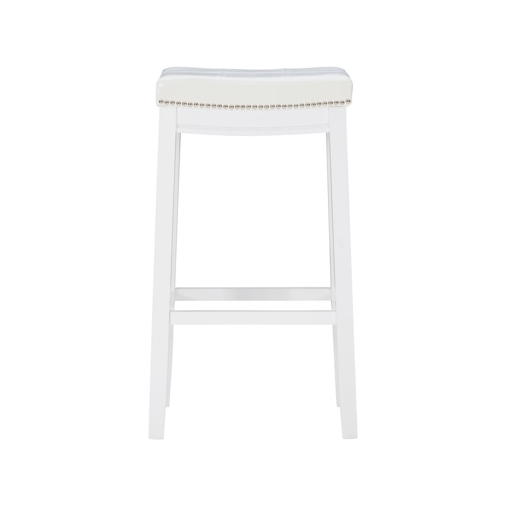 Claridge Barstool White. Picture 2