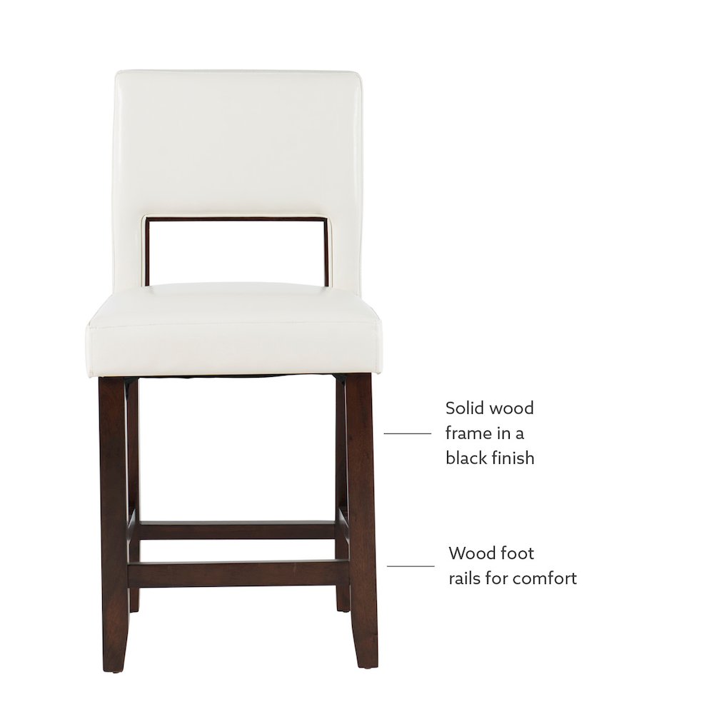 Vega Counter Stool White 24. Picture 8