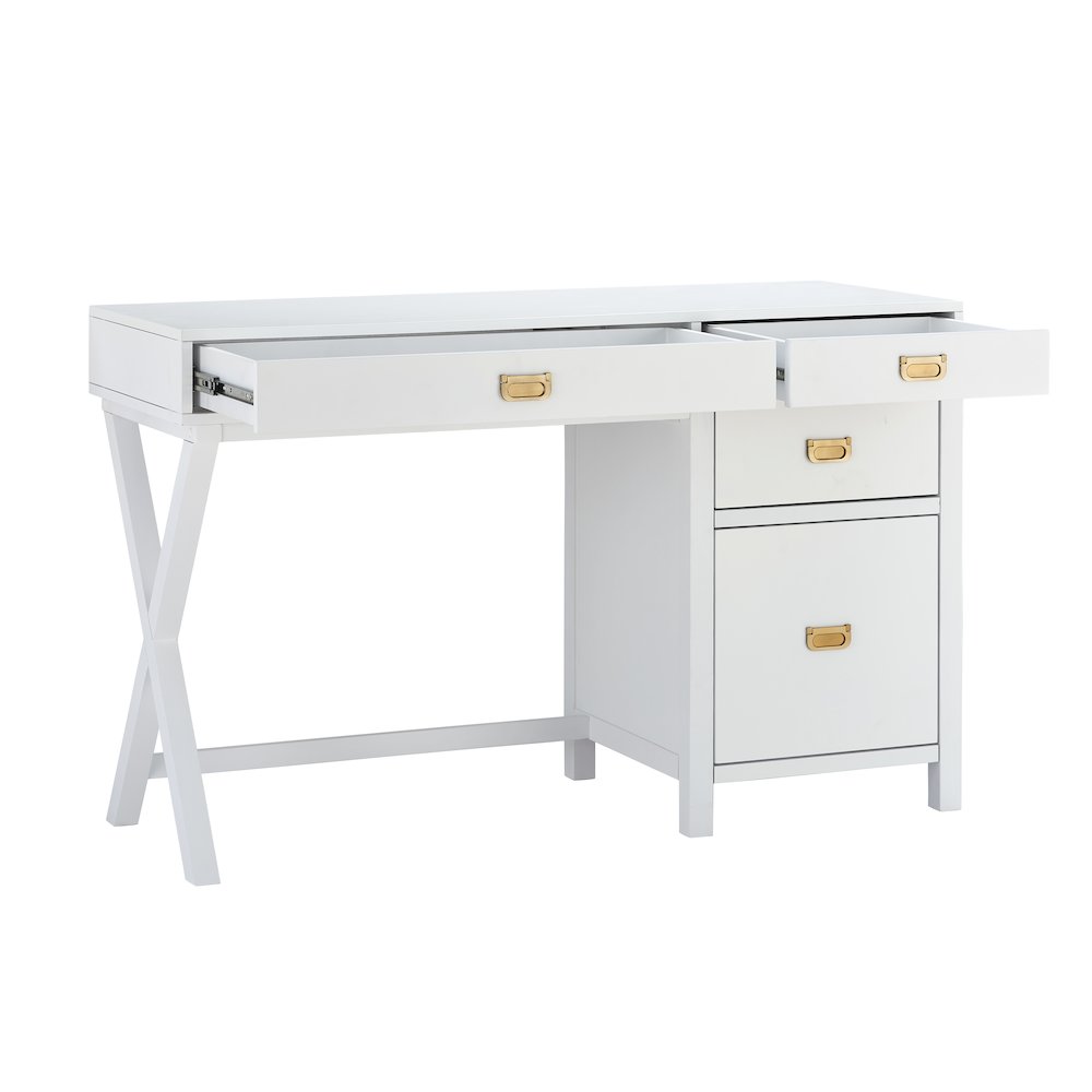 Peggy Side Storage Desk White. Picture 1