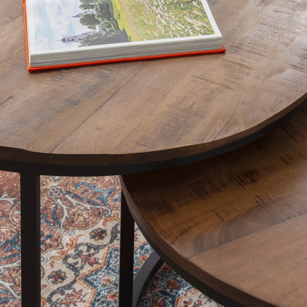 Weston Nesting Coffee Tables Brown. Picture 3