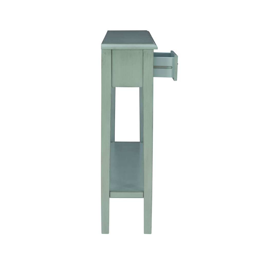 Sadie Teal Long Console. Picture 8