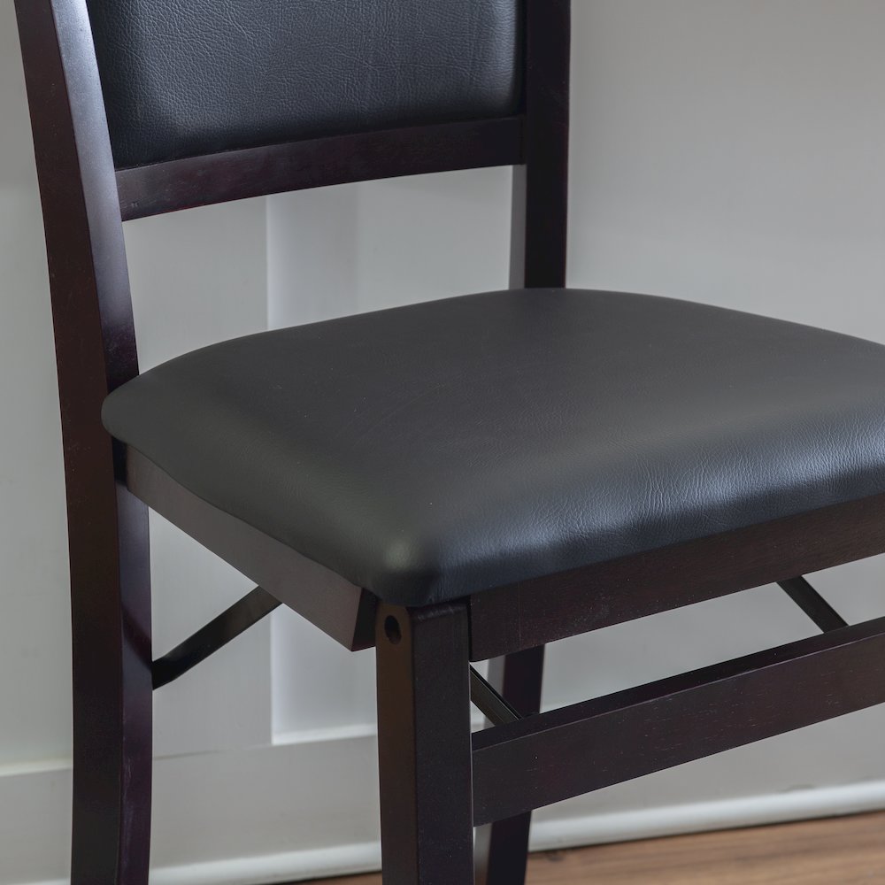 Triena 24 In Pad Back Folding Counter Stool. Picture 6