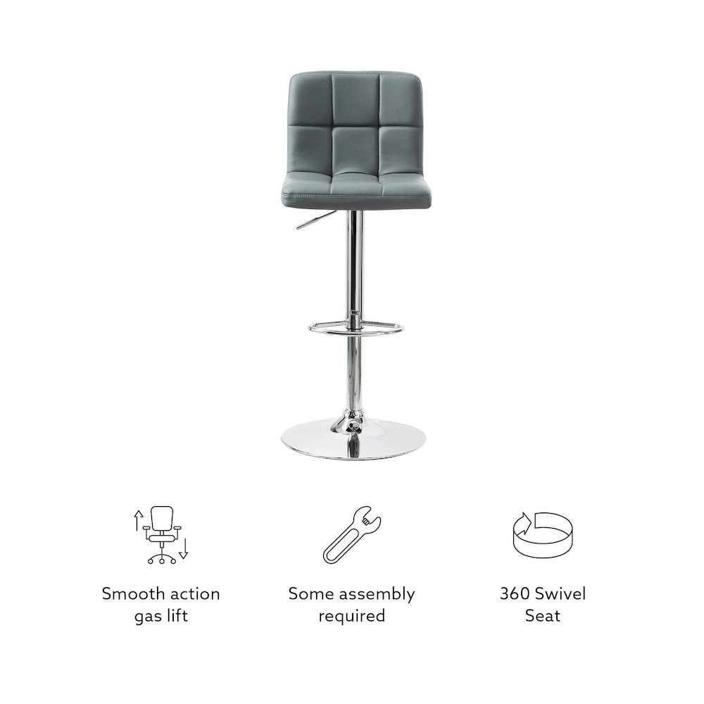 Clayton Barstool Grey. Picture 12
