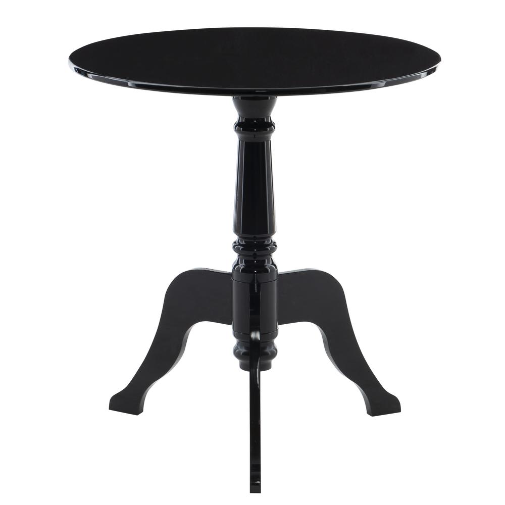 Black Acrylic End Table. Picture 4