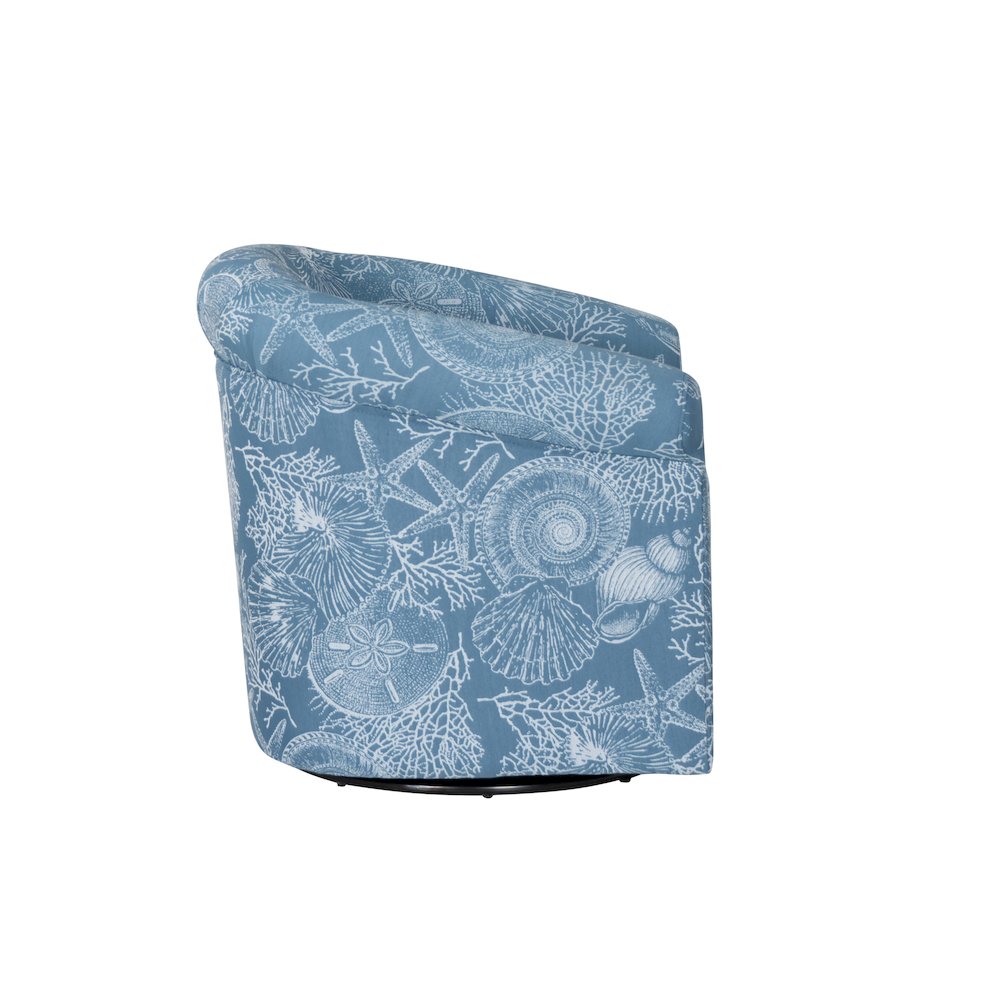 Bonnie Swivel Club Chair, Coastal. Picture 4