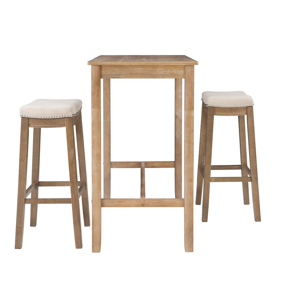 Claridge 3Pc Bar Set Natural. Picture 4