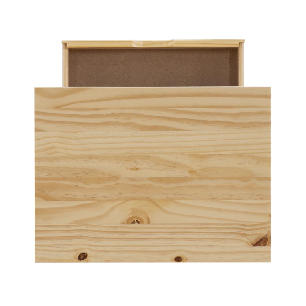 Cary Six Drawer Wide Roll Cart, Natural. Picture 8