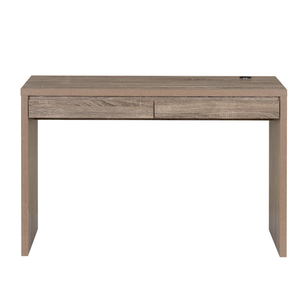 Tracey Parson Two Drawer Desk Grey. Picture 3