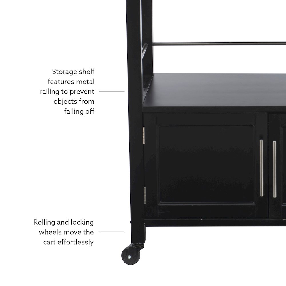 Cameron Kitchen Cart With Granite Top. Picture 13