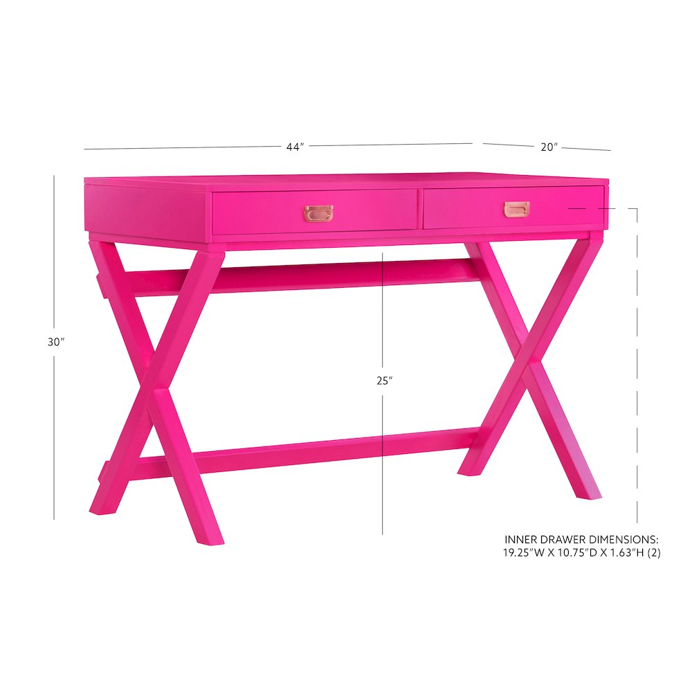 Peggy Raspberry Writing Desk. Picture 9
