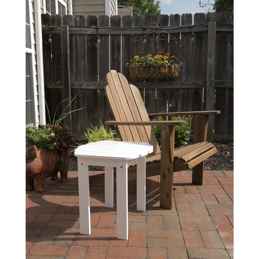 White Adirondack End Table. Picture 2