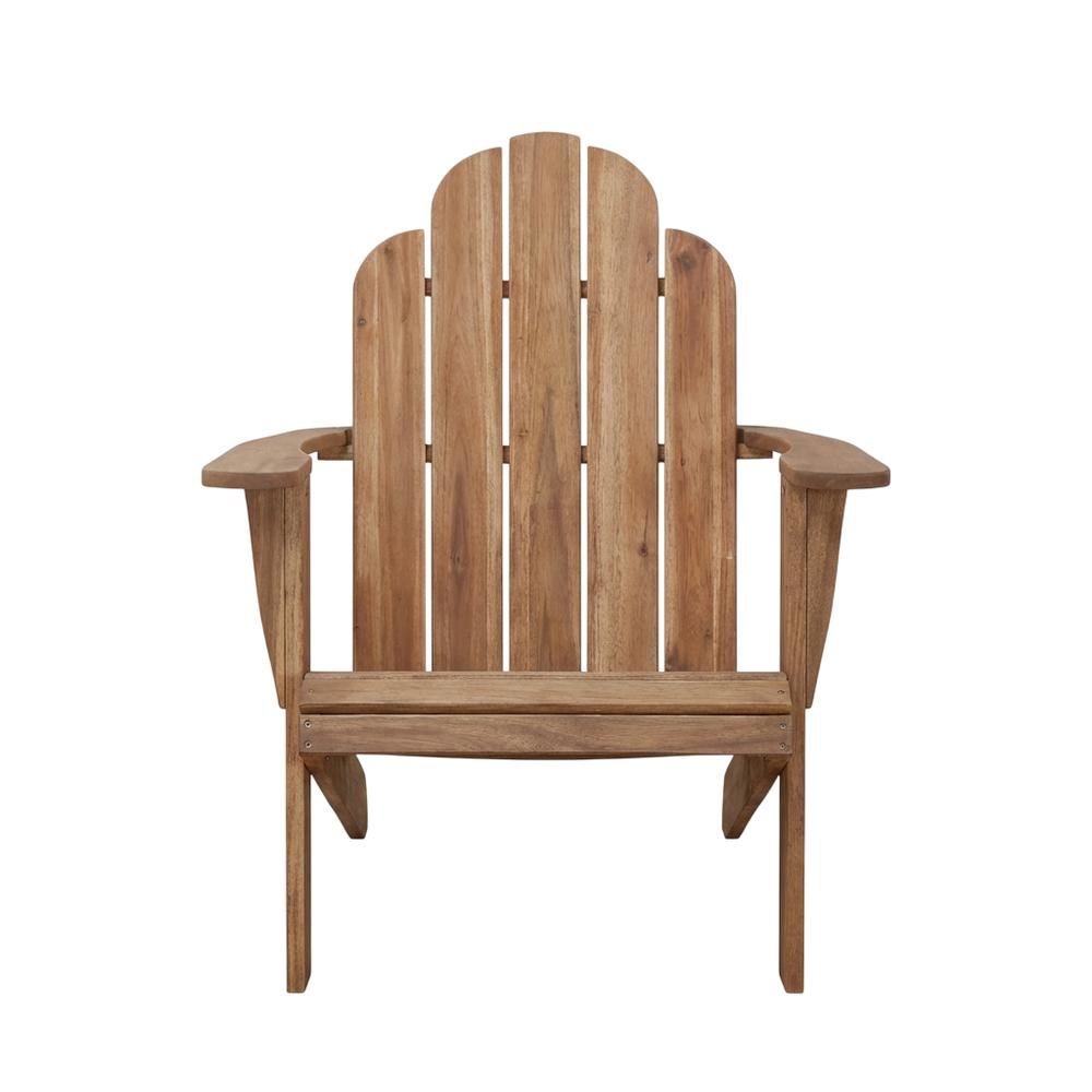 Acorn Adirondack Chair In Brown Solid Wood With Comfortable Design. Picture 4