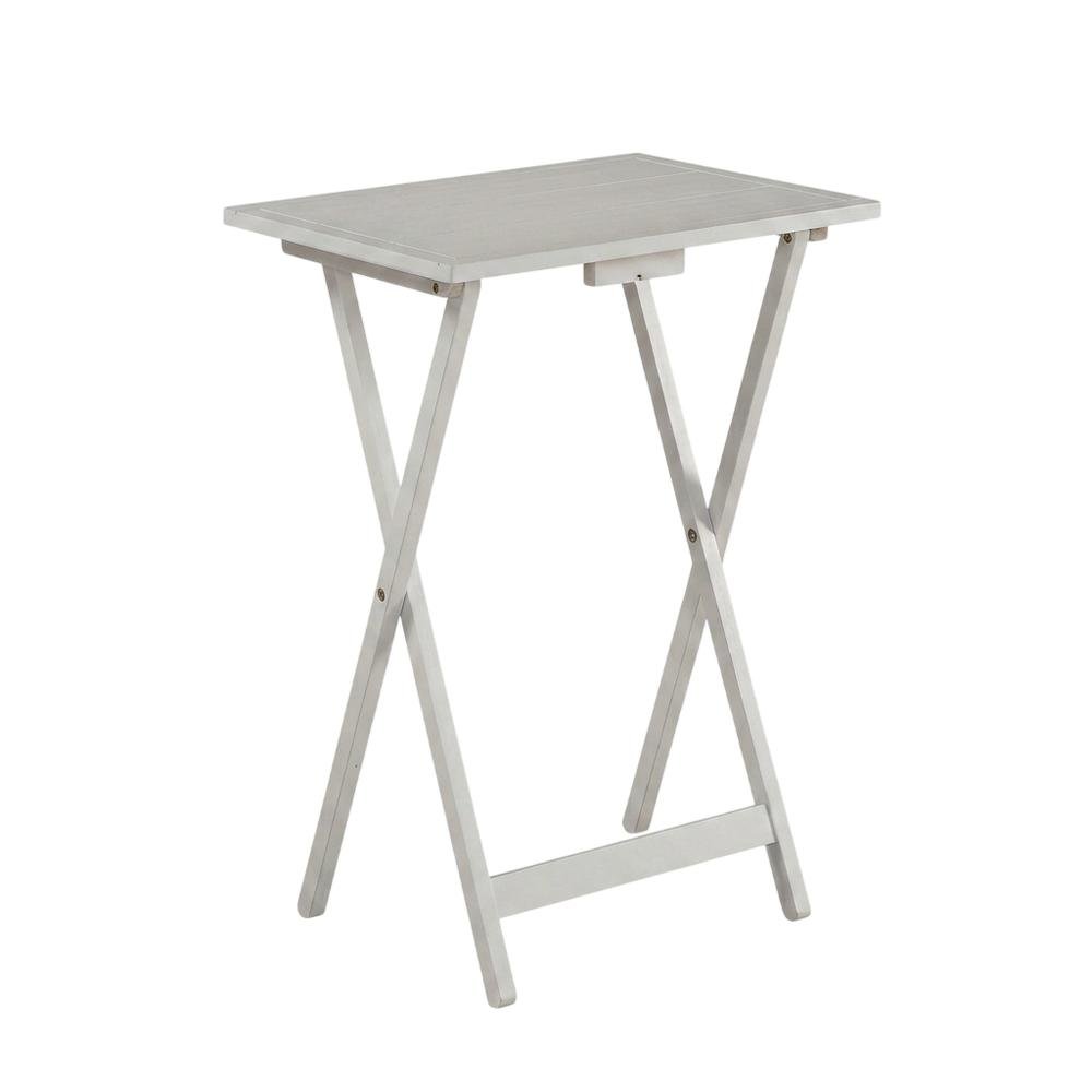 Modern Tray Tables with Wooden Finish for Versatile Throw Surface. Picture 1