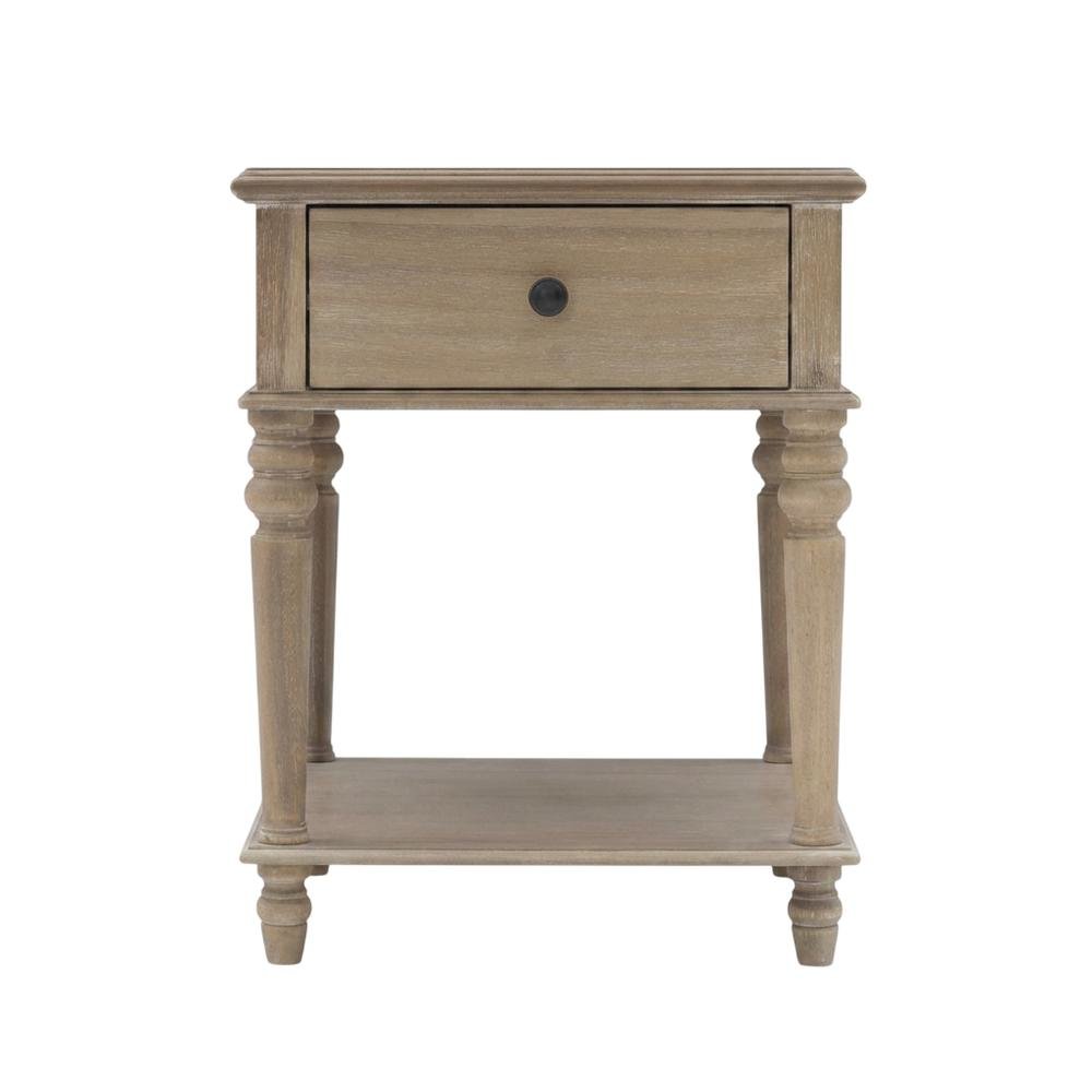 Natural, Side Table, Quality Build, Durable Wood Frame. Picture 4