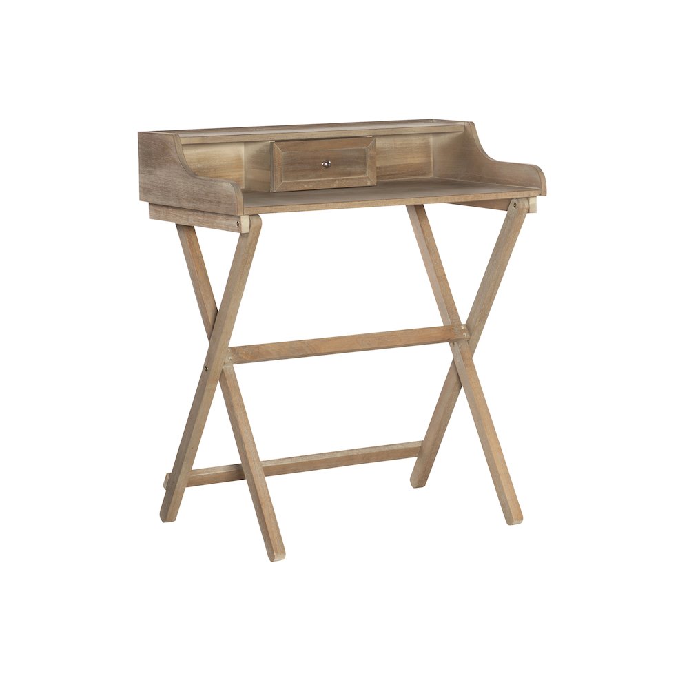 Coy Rustic Brown Folding Desk. Picture 1