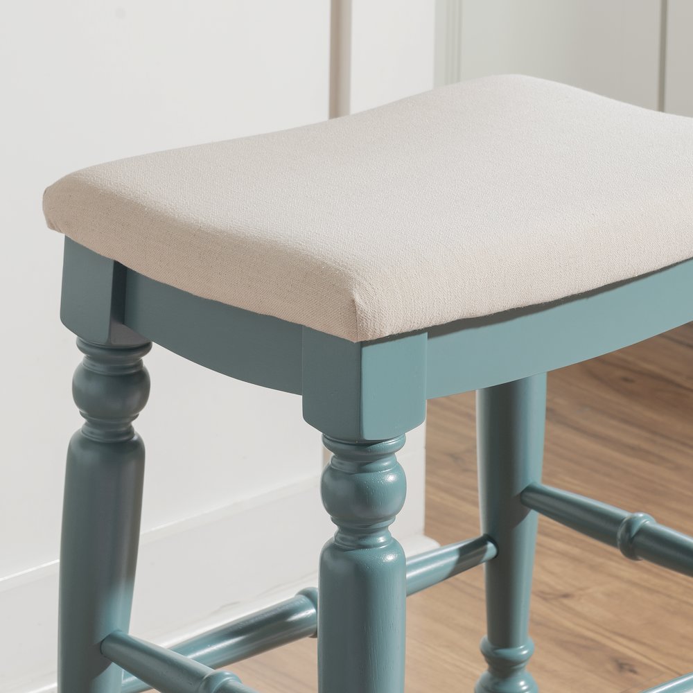 Marino Blue Backless Counter Stool. Picture 5