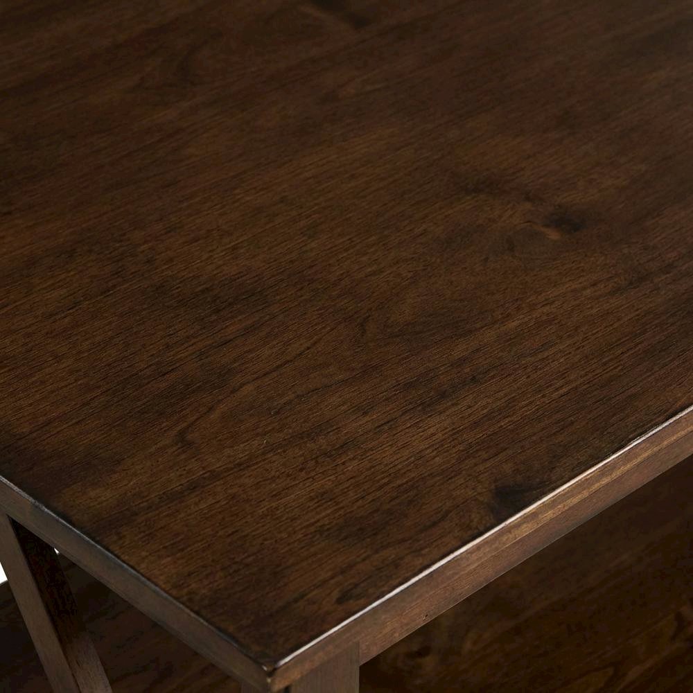 Antique Tobacco Coffee Table with Sturdy Wooden Top and Modern Design. Picture 5