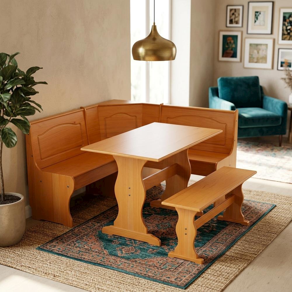 Natural Dining Furniture Set with Stylish Design and Ample Space. Picture 2