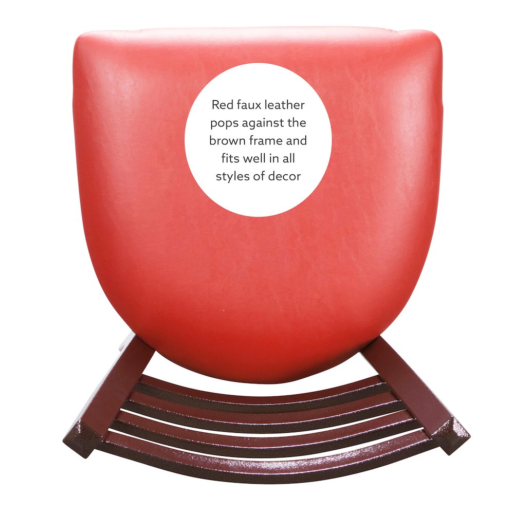 Baxter Metal Side Chair Red Set Of 2. Picture 12