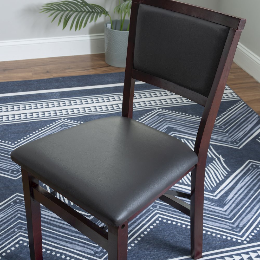 Kiera 18 In Pad Back Folding Chair - Set Of Two. Picture 5