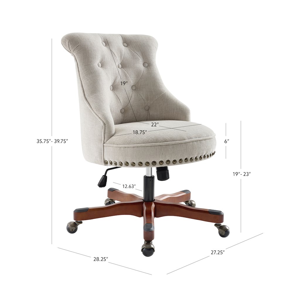 Sinclair Office Chair, Natural. Picture 8