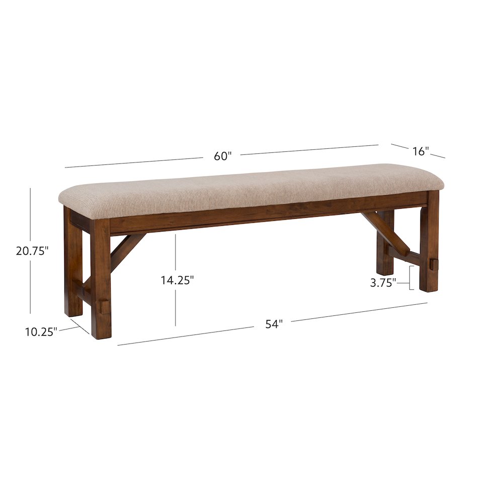 Kraven Dining Bench. Picture 10