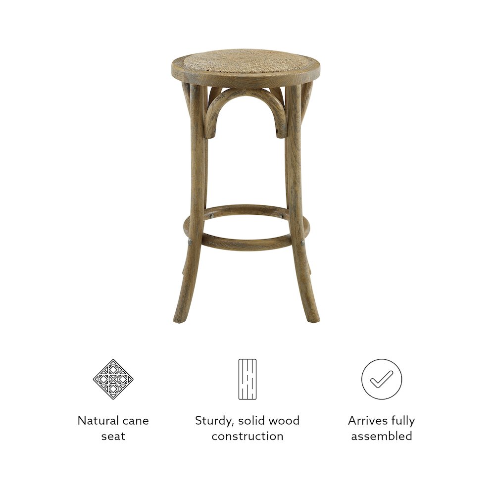 Rae Rattan Seat Backless Counter Stool. Picture 11
