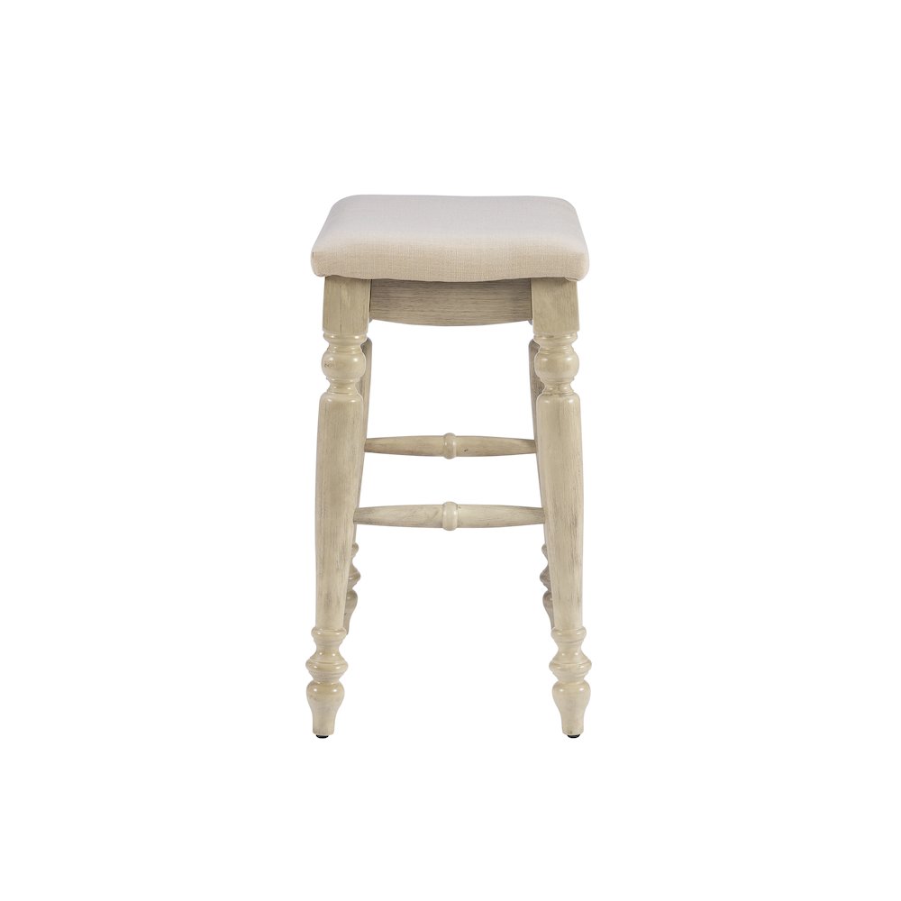 Marino White Wash Backless Counter Stool. Picture 5