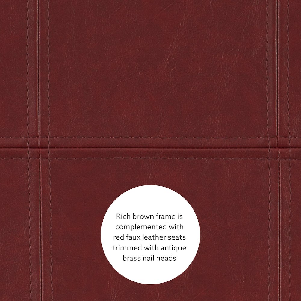 Claridge 3Pc Bar Set Brown Red. Picture 9