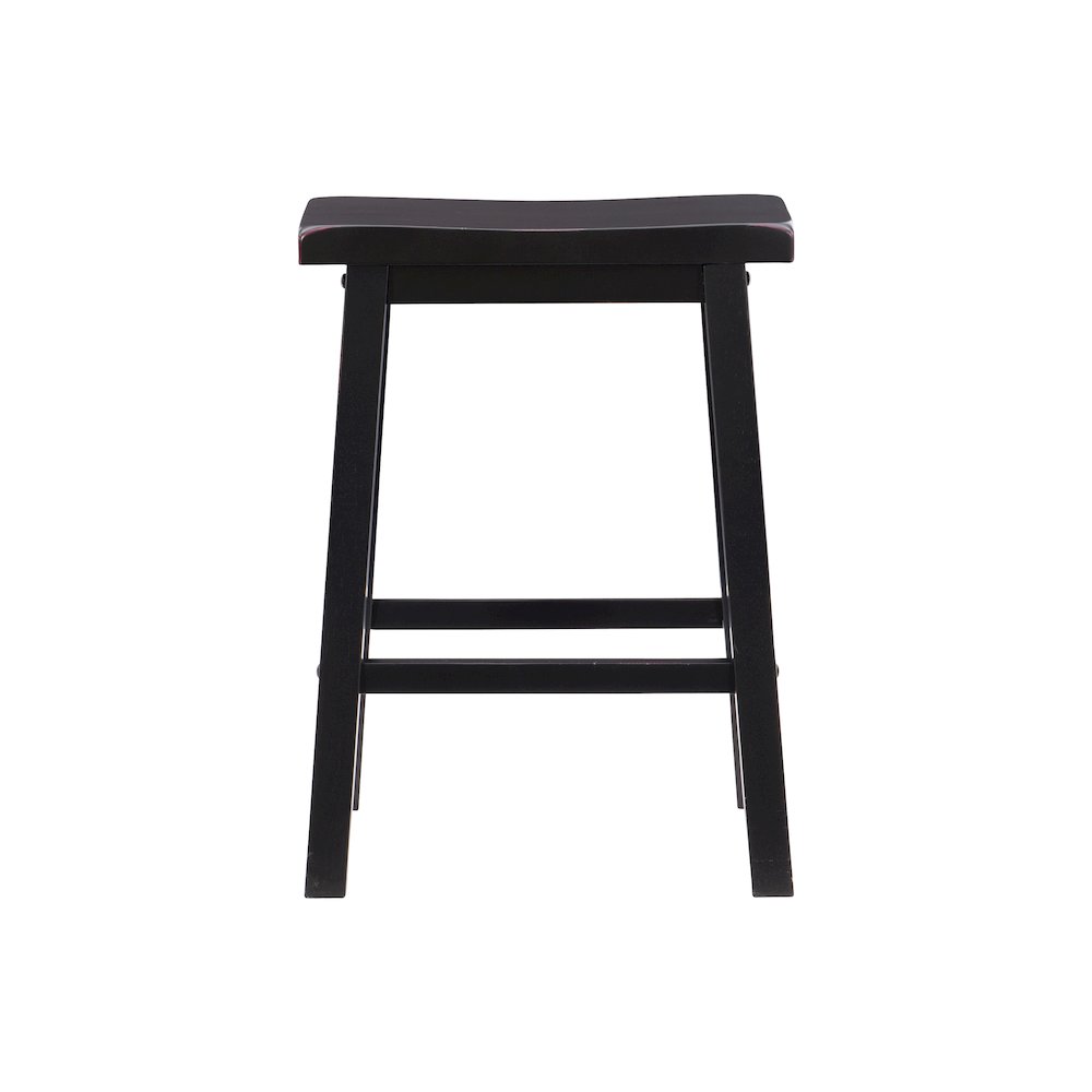 Antique Black with Sand Through Terra Cotta Counter Stool. Picture 1