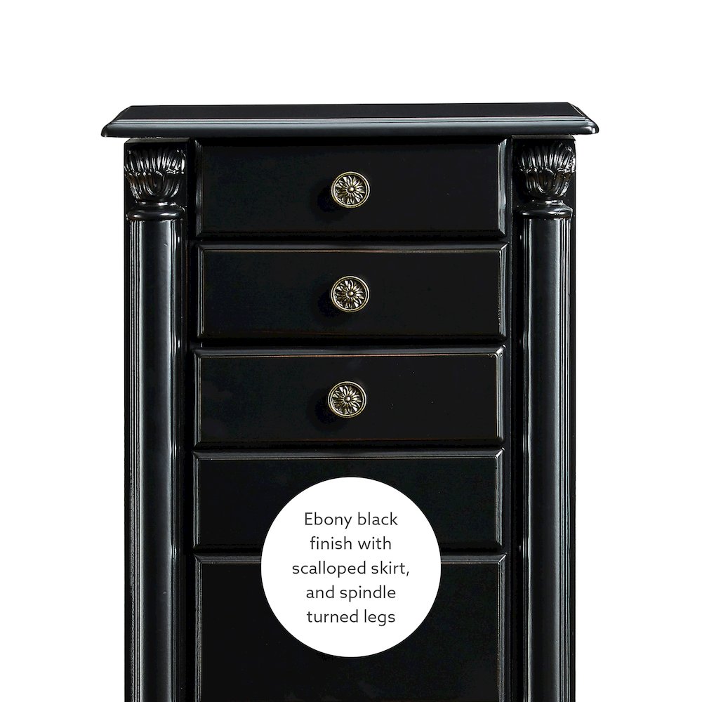 Ebony Jewelry Armoire. Picture 15