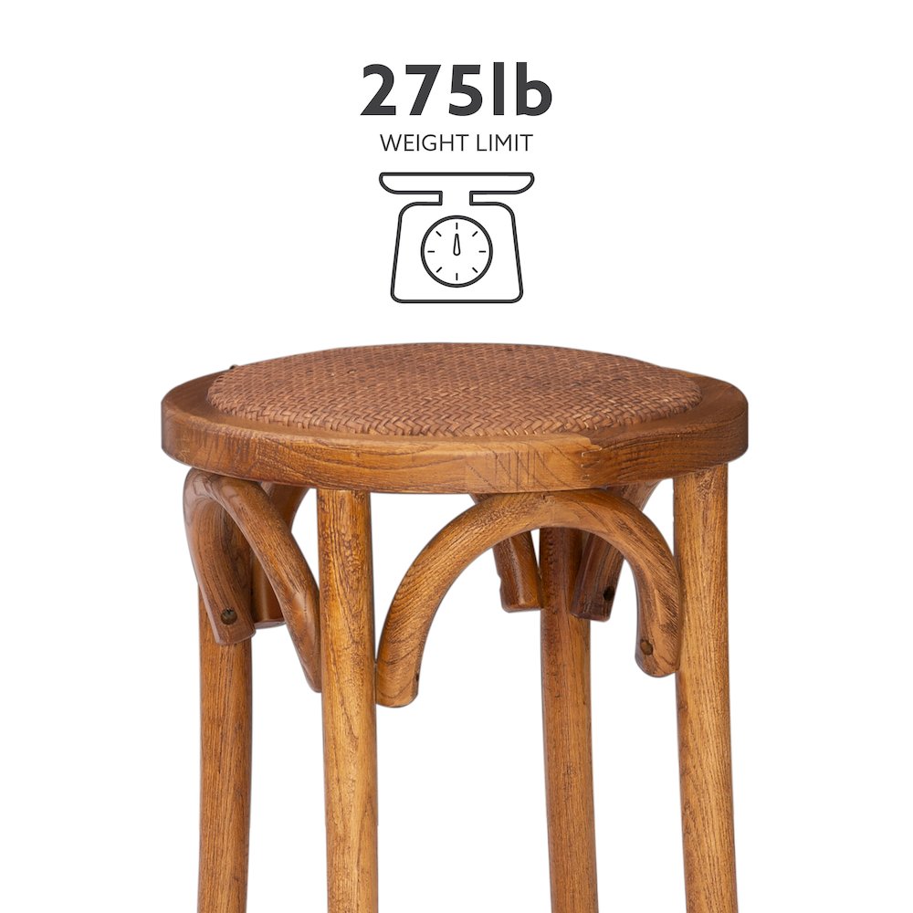 Rae Walnut Backless Counter Stool. Picture 12